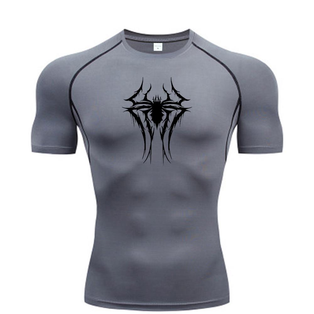 Tight Suit Short-sleeved High Elasticity Quick-drying T-shirt Running Workout Jogging Training Sports Top Trendy Sweat-Resistant Fitness Suit