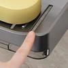 Plastic Soap Holder For Shower Drainage Practical Bathroom Counter Storage Rack Sponge Holder with Draining Tray