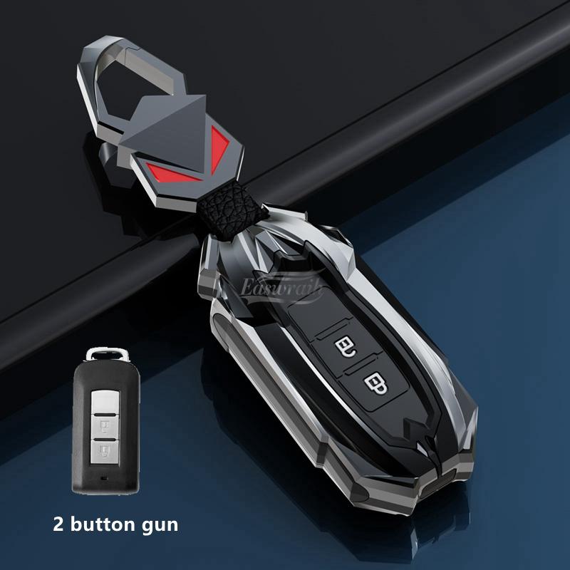 Car Zinc Alloy Key Case Holder Cover Bag For Mitsubishi Outlander Lancer 10 Pajero Sport ASX RVR L200 Eclipse Cross Accessories