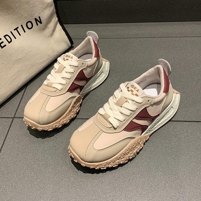 Platform-soled German Training Shoes Women's 2025 Autumn New Height-increasing Casual Small Sports Shoes Niche with Skirt Dad Shoes