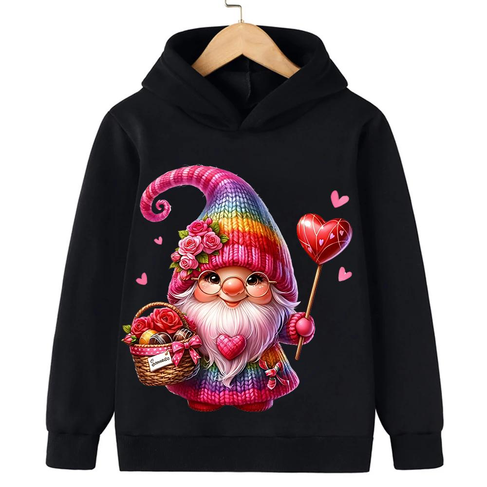Comfortable Autumn Winter Sweatshirts Christmas Cartoon Fashion Santa Claus Printed Clothes Children's Clothing Boys Girls Hoodies