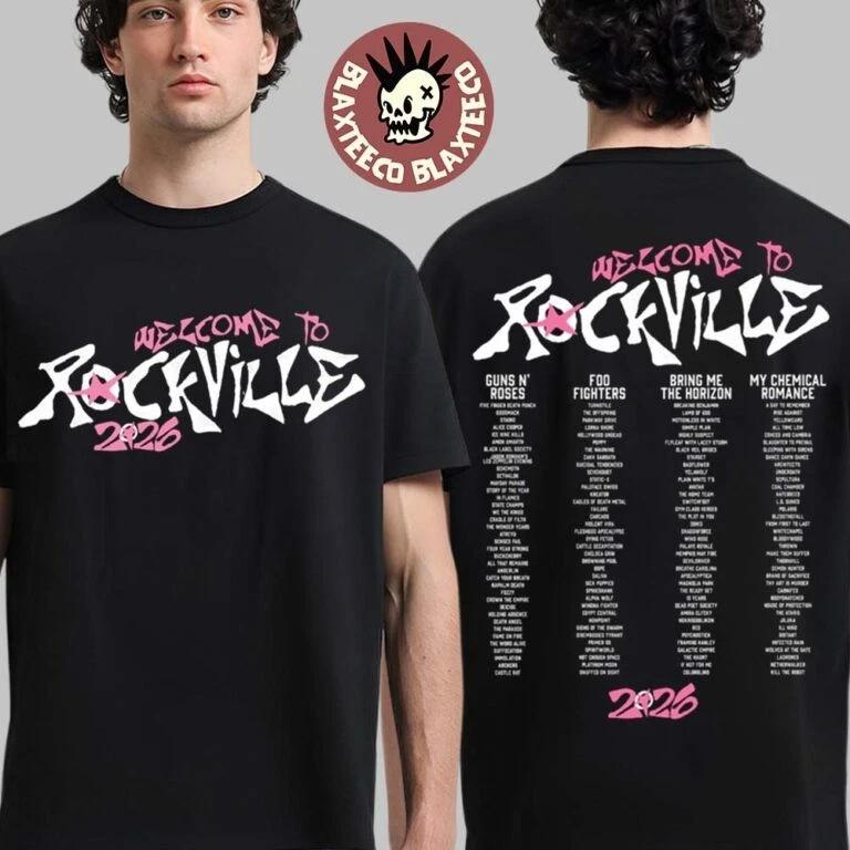 Welcome To Rockville 2026 Festival Merch Daytona Beach Florida Rockville Shirt 4XL