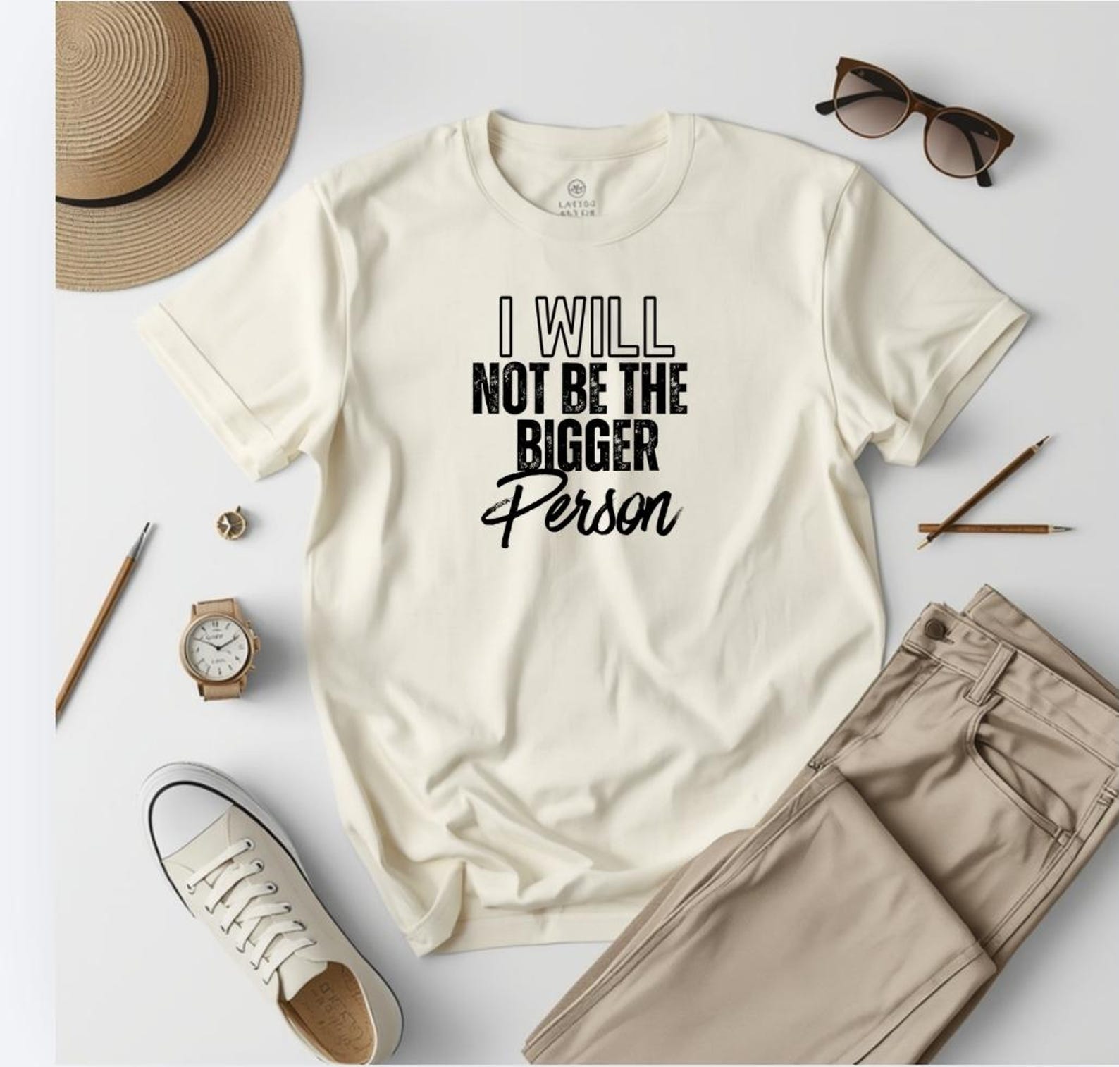 I Will Not Be The Bigger Person Shirt, Funny Sarcastic Tee, Petty Humor Tshirt, Relatable Graphic Shirt, Funny Womens Tee S