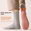 Wool Socks for Men, Thick Mid-calf Socks with Added Fleece for Autumn and Winter, Warm and Odor-proof Cashmere Winter Long Socks