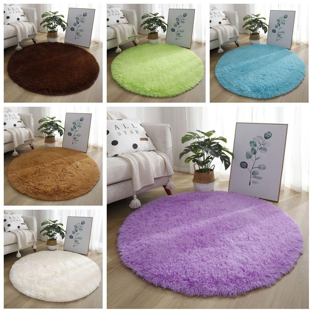 Non Slip Living Room Rugs Soft Plush Foot Mat Round Carpet  For Living Room Home Decor Bedroom