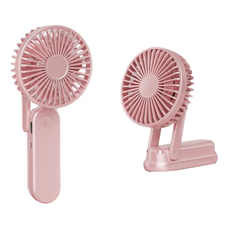 Handheld Fan,Foldable Fan 5000mAh Rechargeable Personal Fan,180 Degree Foldable Desk Fan with 3 Speed