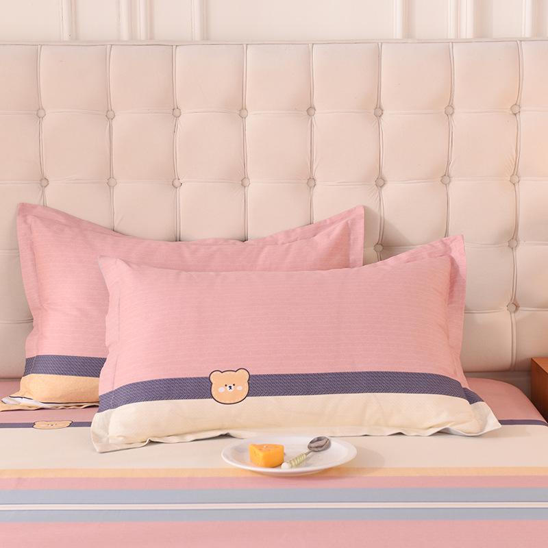 Cotton Pillowcases: Pure Cotton, Simple Style for Home, Dorms, Single & Double Rooms (Single/Pair)