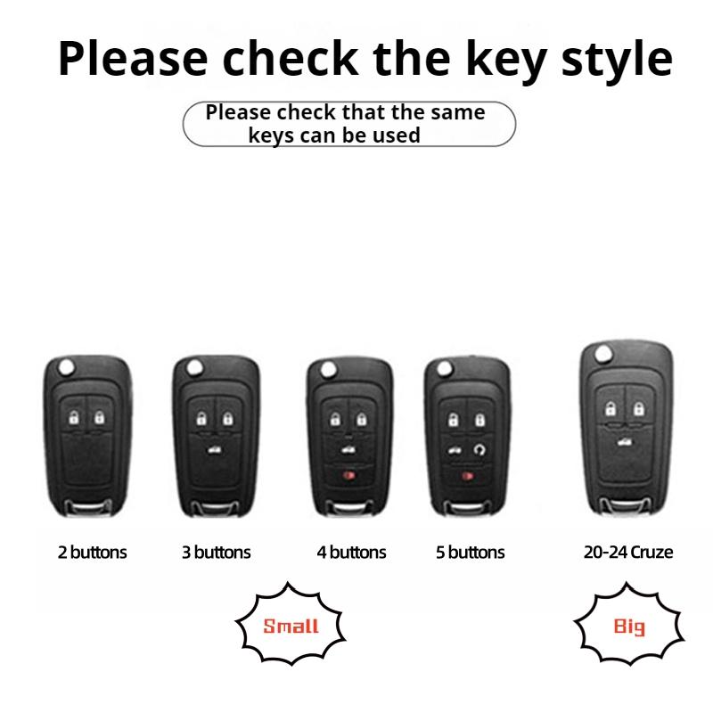 Zinc Alloy Car Flip Key Case Cover Shell Bag For Chevrolet Cruze Aveo Trax Sail Malibu Captiva Prism Spark Protector Accessories