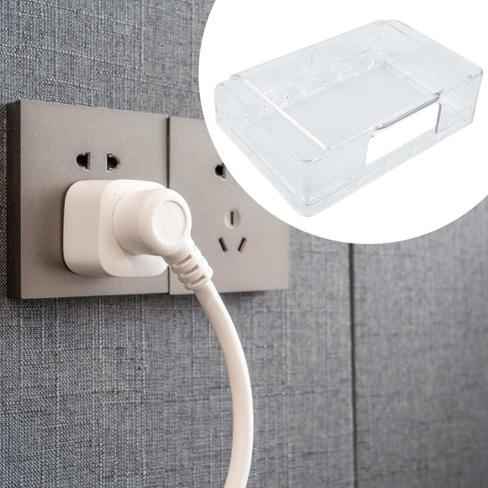 

Waterproof Receptacle Cover Electrical Outlet Plug Guard Case Protector for Bedroom