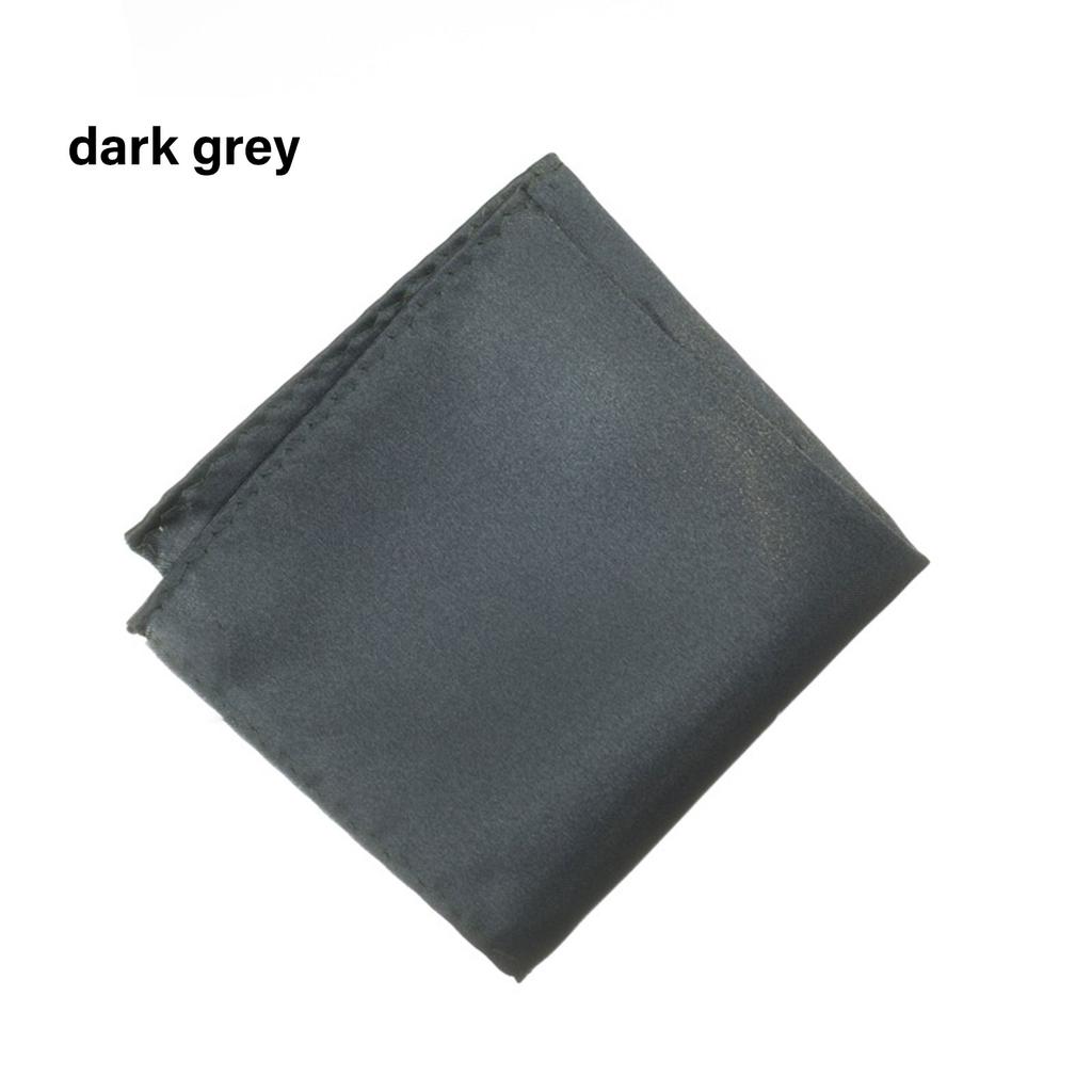2PCS Men's Pocket Square Classical Rayon Handkerchief For Business Meeting Formal Occasion Solid Color Banquet Kerchief