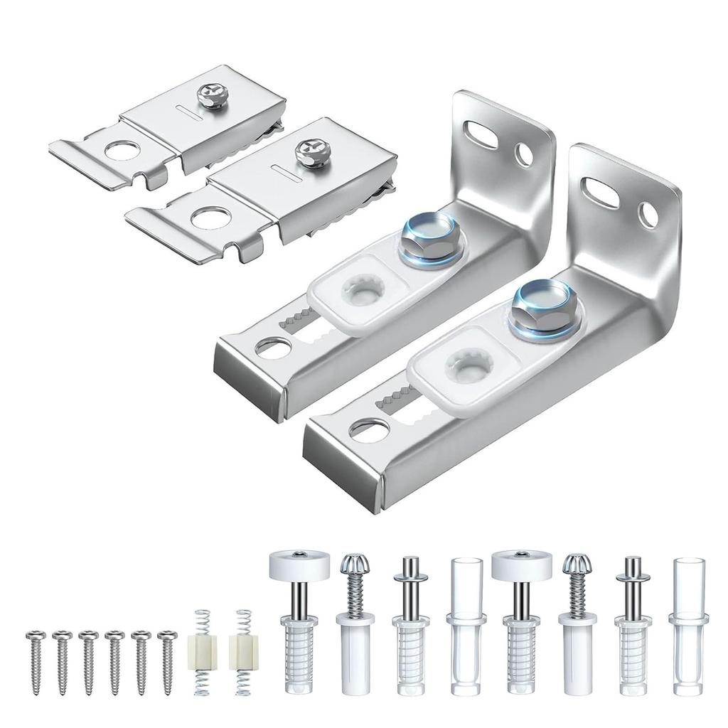 Convenient Set of 20 Accessories Stainless Steel & Nylon Door Hardware Set 20pcs/set for Double Folding Door Repairs