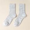Women Casual Faux Wool Ribbed Knit Crew Socks Winter Thermal Warm Thickened Middle Tube Socks Home Slipper Socks Hosiery
