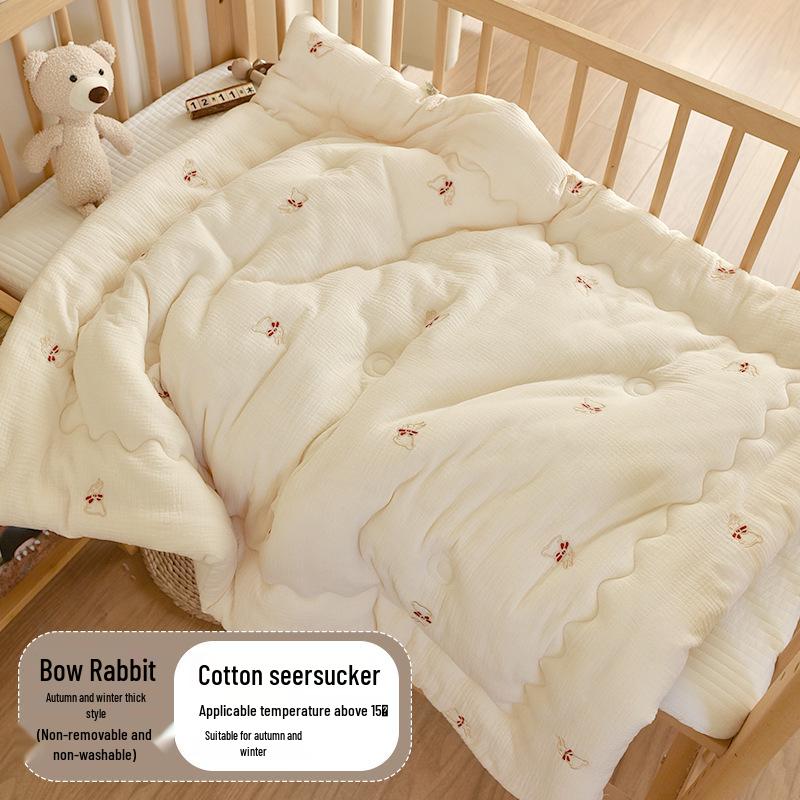 Thickened Pure Cotton Baby Quilt for Autumn/Winter - Newborn & Toddler Nap Blanket