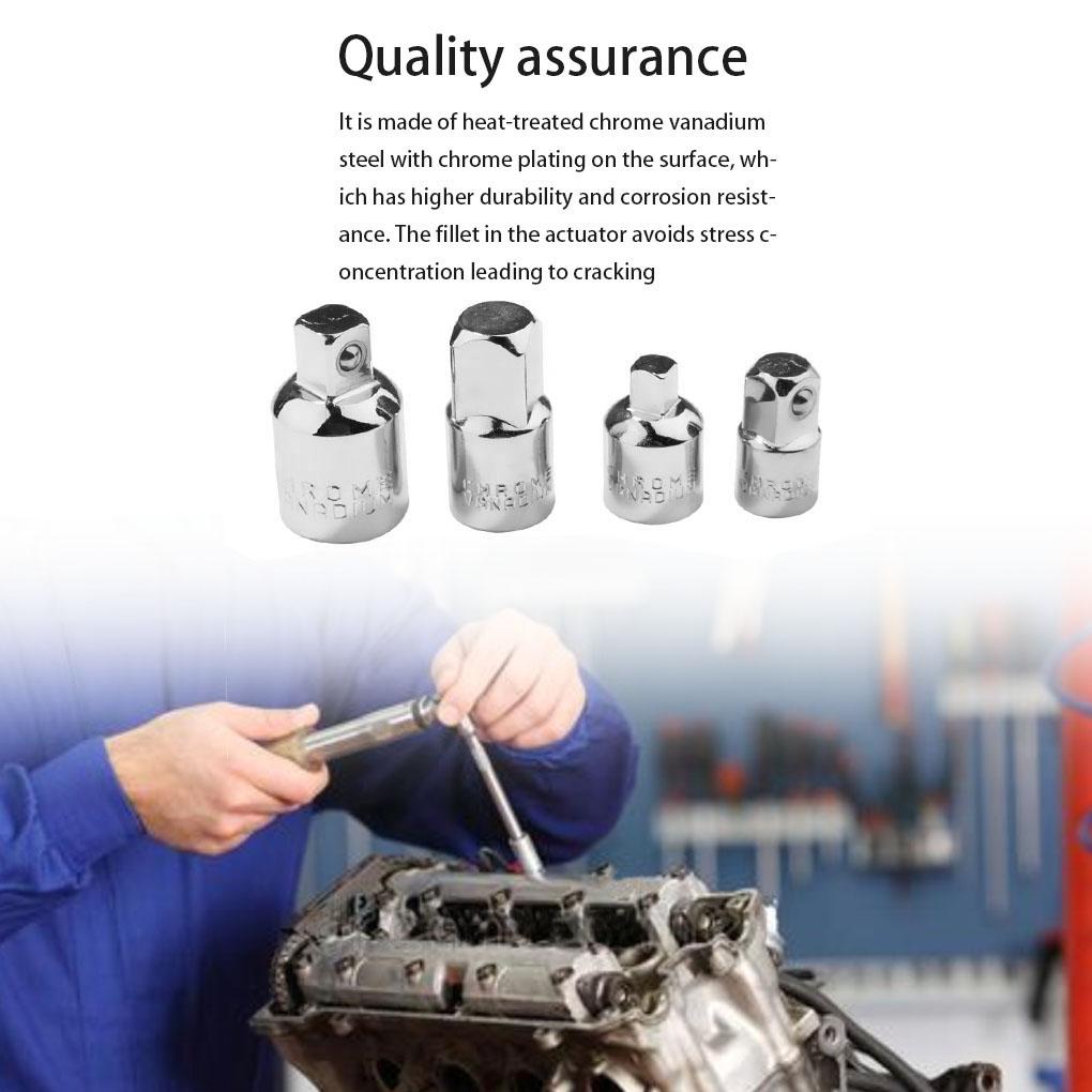 Ratchet Socket Adapter Reducer Impact Driver Converter Chrome Professional Tool