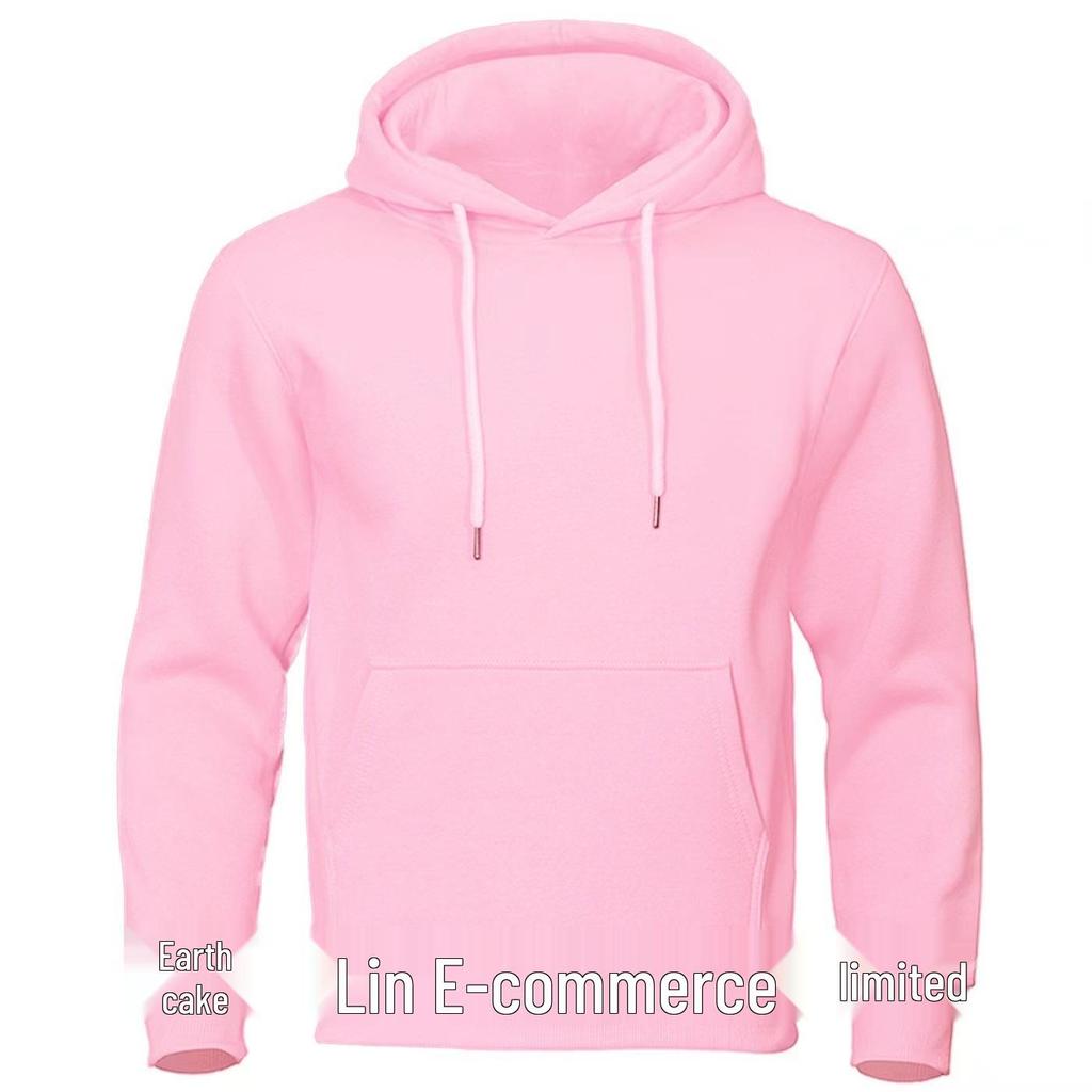 Unisex Solid Color European-Size Hooded Fleece Sweatshirt - Multiple Colors, Casual Sportswear Hoodie Pullover