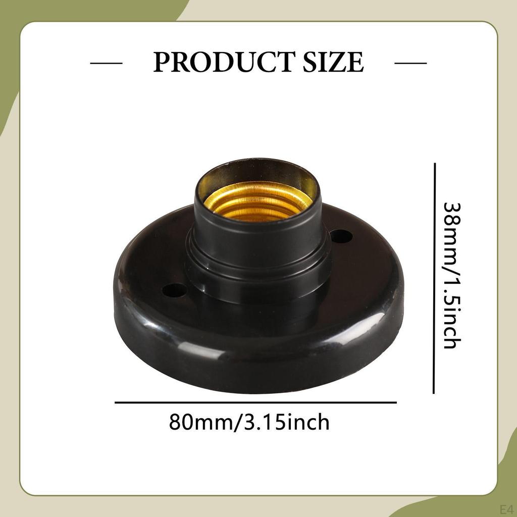 E27 Lamp Sockets Light Bulb Holder Bases Converter,E27 Base,Screw Base LED Bulb,Wall Ceilings