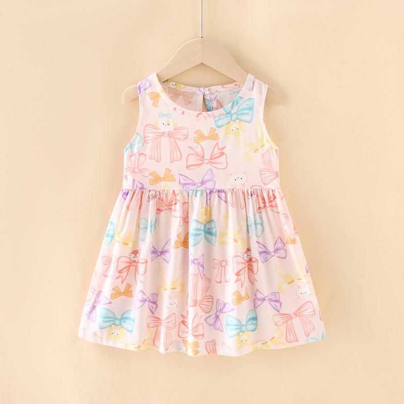 Mädchen Blumen Baumwolle Sommerkleid 2025 - Kleinkind & Baby Trageweste