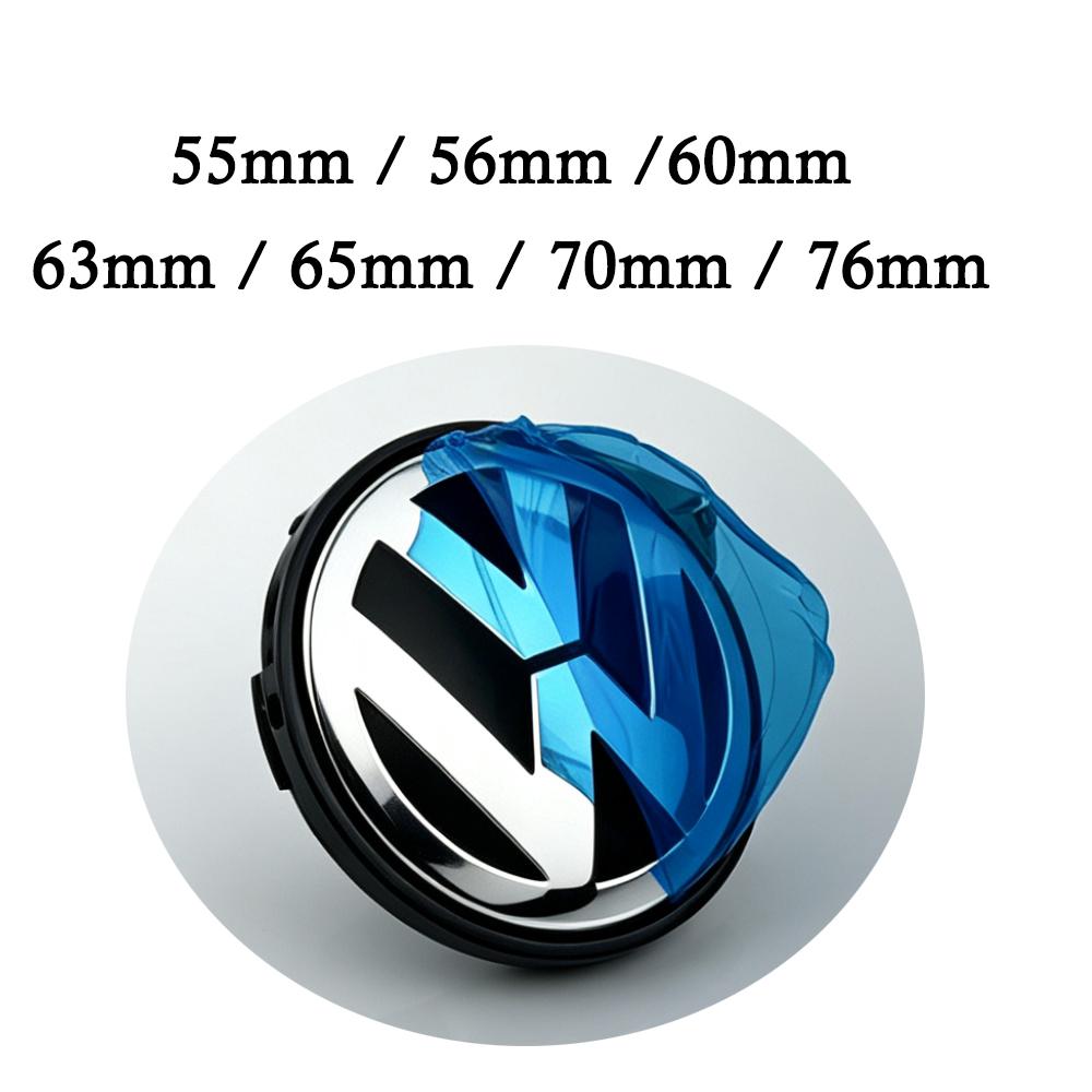 DIG1 60mm 4pcs Wheel Center Hub Caps 55mm 56mm 65mm 70mm Wheel Cover For VW Polo Golf 4 5 6 7 Touran CC Passat B5 B6 B7 Accessories