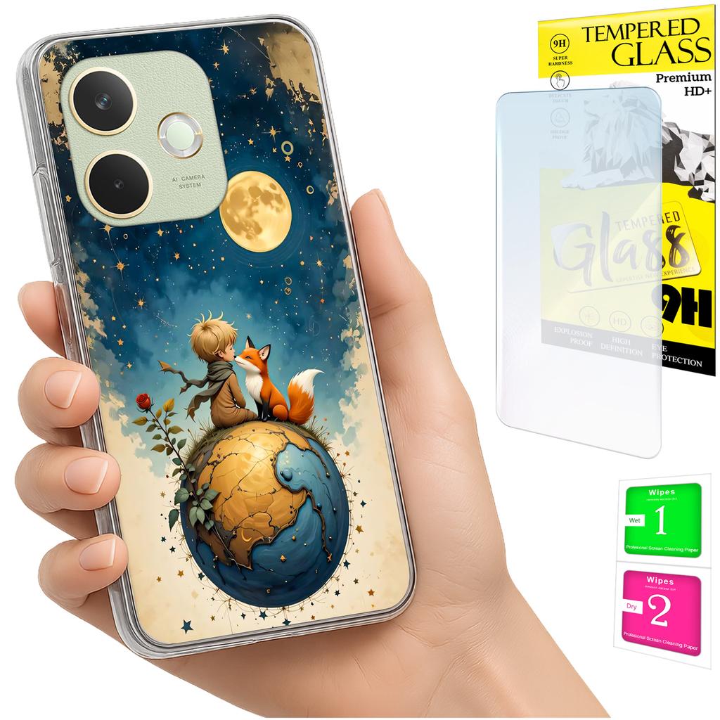 Etui Do Oppo A5 Pro Obudowa Foto Case Plecki Grafika Lisek + Szkło 9H