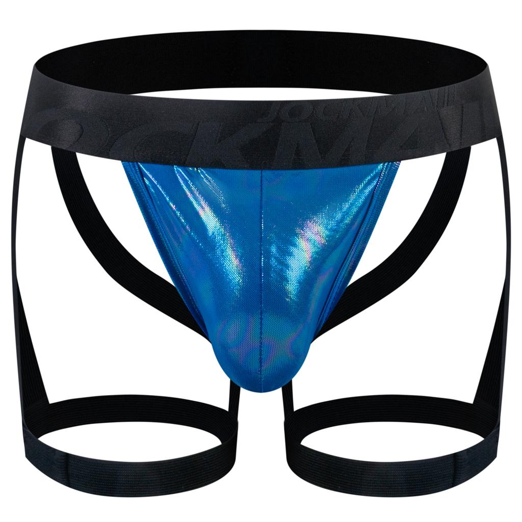 Jockstraps JOCKMAIL Sexy Leg Strap Imitation Leather Material Low Waist Fashion Club Party Men's Underwear