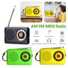 Portable Radio Telescopic Antenna Battery Operated Radio with Loud Speaker Headphone Jack Mini Radio for Walking Jogging