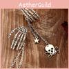 Skull Punk Gothic Ear Jewelry With Alloy Material For Festival Wear