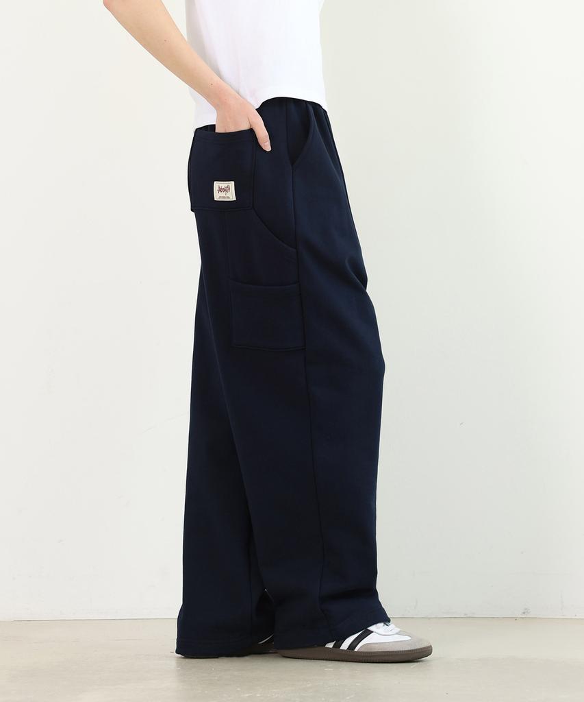 Yosemiti Pintuck Carpenter Wide Sweatpants Navy Ylp-601