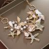 Summer Beach-Themed Conch & Starfish Shell Necklace for Women