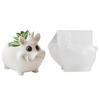 Flowerpot Mould Silicone Wild Boar Planter Mold for Making Resin Jewelry Decorative Planter Multiple Crafting Materials
