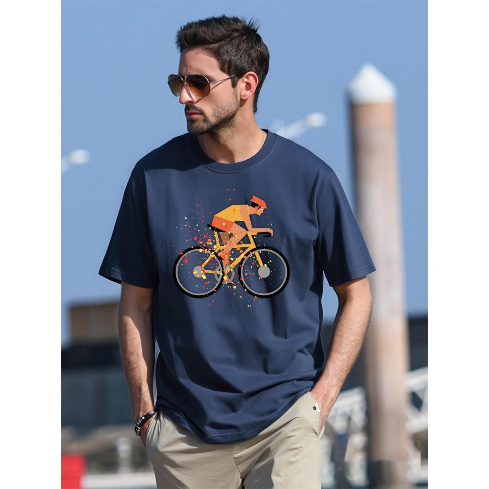 Abstract Cyclist T-Shirt S