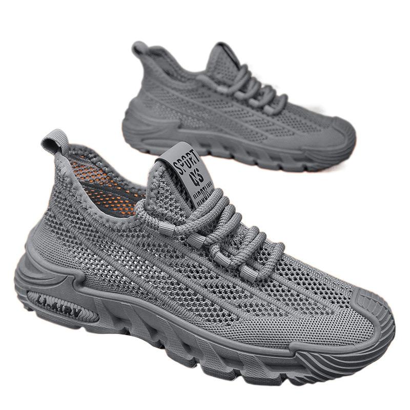 Mesh shoes summer breathable fly-woven mesh thin new casual mesh hollow sports running shoes