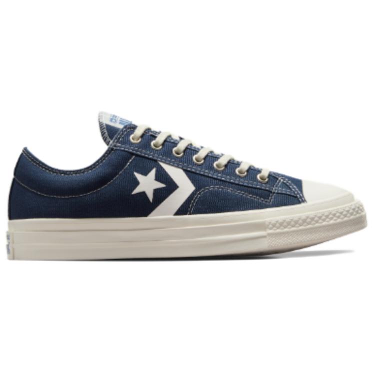 Converse Star Player 76 Low Navy Vintage White Unisex Sneaker Blau A08540C