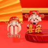 New Year Cartoon God of Wealth Ornament – Snake Year Figurine Home Decor Gift