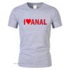 Streetwear Tempo Libero Harajuku Maglietta Top Alfabeto Interesse I Love Anal Maglietta Unisex Fresca Maglietta Battito Cardiaco Maglietta Oversize