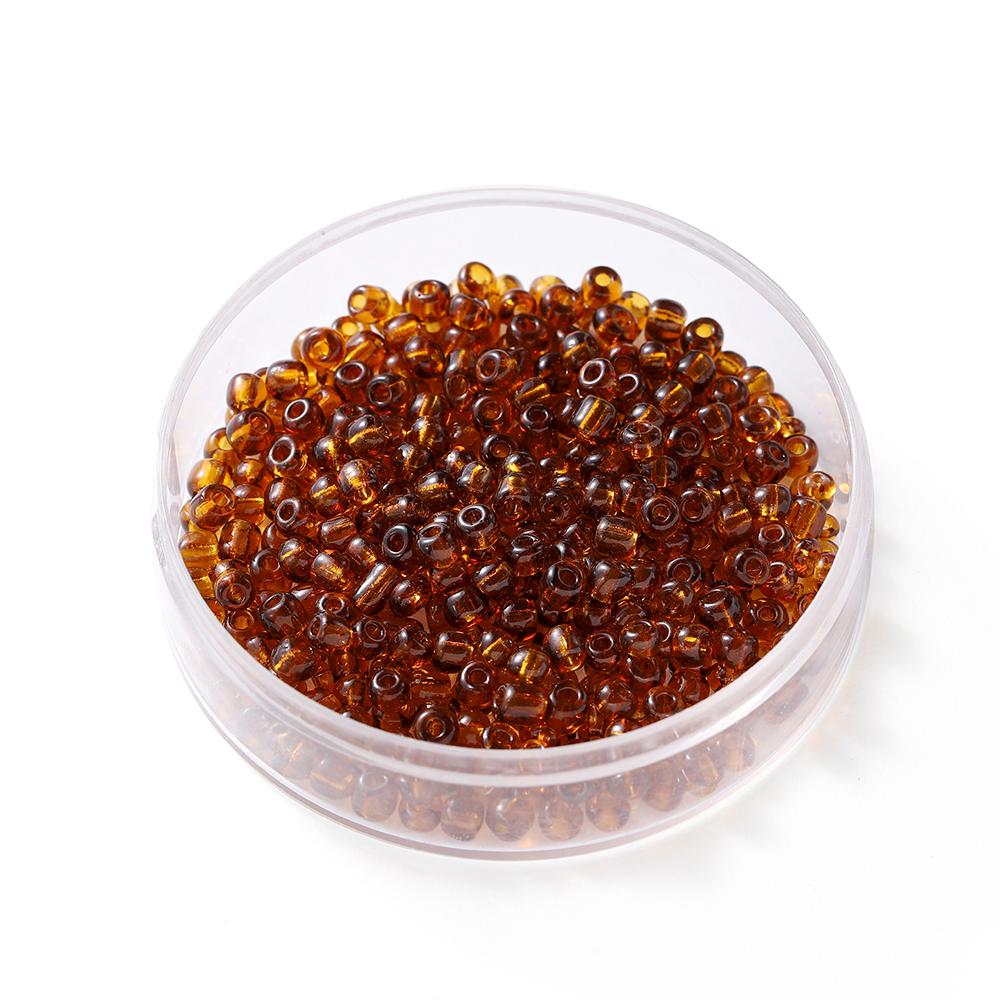 300Pcs/Lot 4mm Transparent Glass Round Loose Spacer Seed Beads For Jewelry Making Handmade DIY Bracelet Necklace Accessories