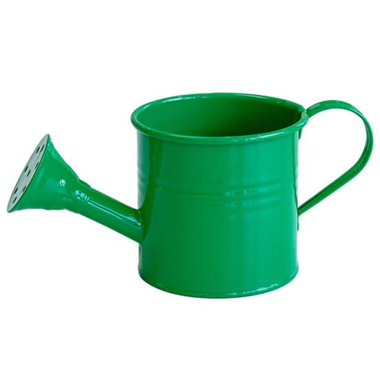 Colorful Iron Floral Container Metal Watering Can for Outdoor Plants, Small Kettle with Handle Decorative Plant Jug Succulents Garden Flowers,