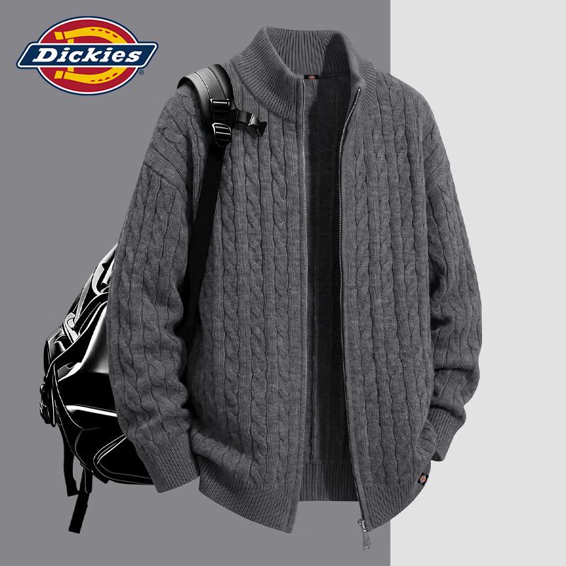 Dickies Old Money Style Knit Zip-Up Cardigan