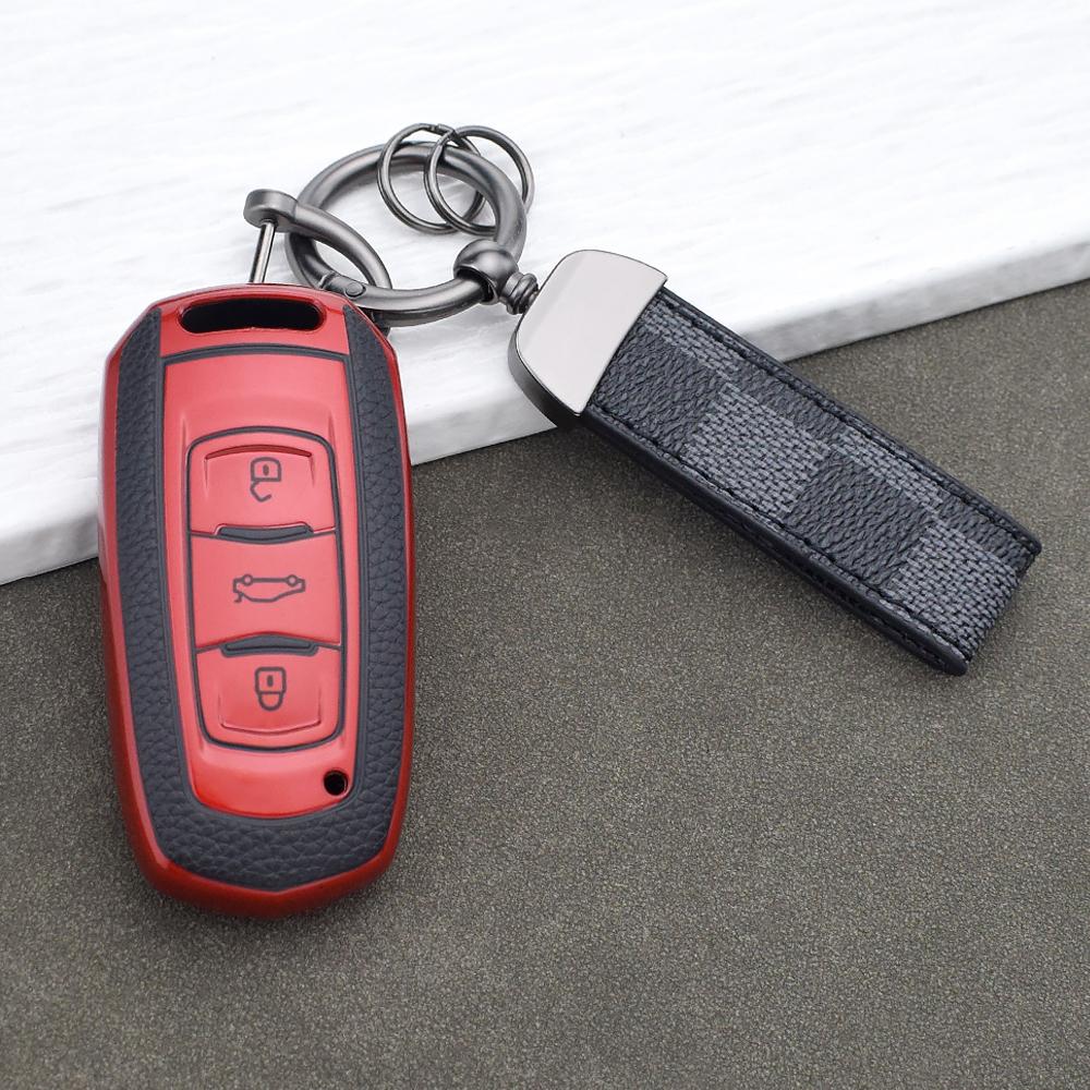 Soft Tpu Leather Remote Car Key Case Full Protection Holder For Geely Atlas Emgrand 7 Nl3 Gx3 Gs Ex7 Gt Gc9 Auto Key Shell Parts