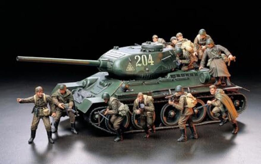 Tamiya Military Miniature Series 207 Soviet Army Infantry Advance Set Plastic Model Kit 35207 1/35 No.