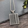 Vintage Thai silver long necklace flower pendant simple long sweater chain accessories women