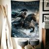 Name Custom Epic Knight Wall Tapestry Aesthetic Wall Hanging Printed Fabric Blanket Decorative Tapestries for Bedroom Living Room Home Decor