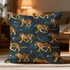 Fashion Tiger Cushion Cover Soft Washable Pillow Case Multi-Scene for Couch Bed Travel Office Use