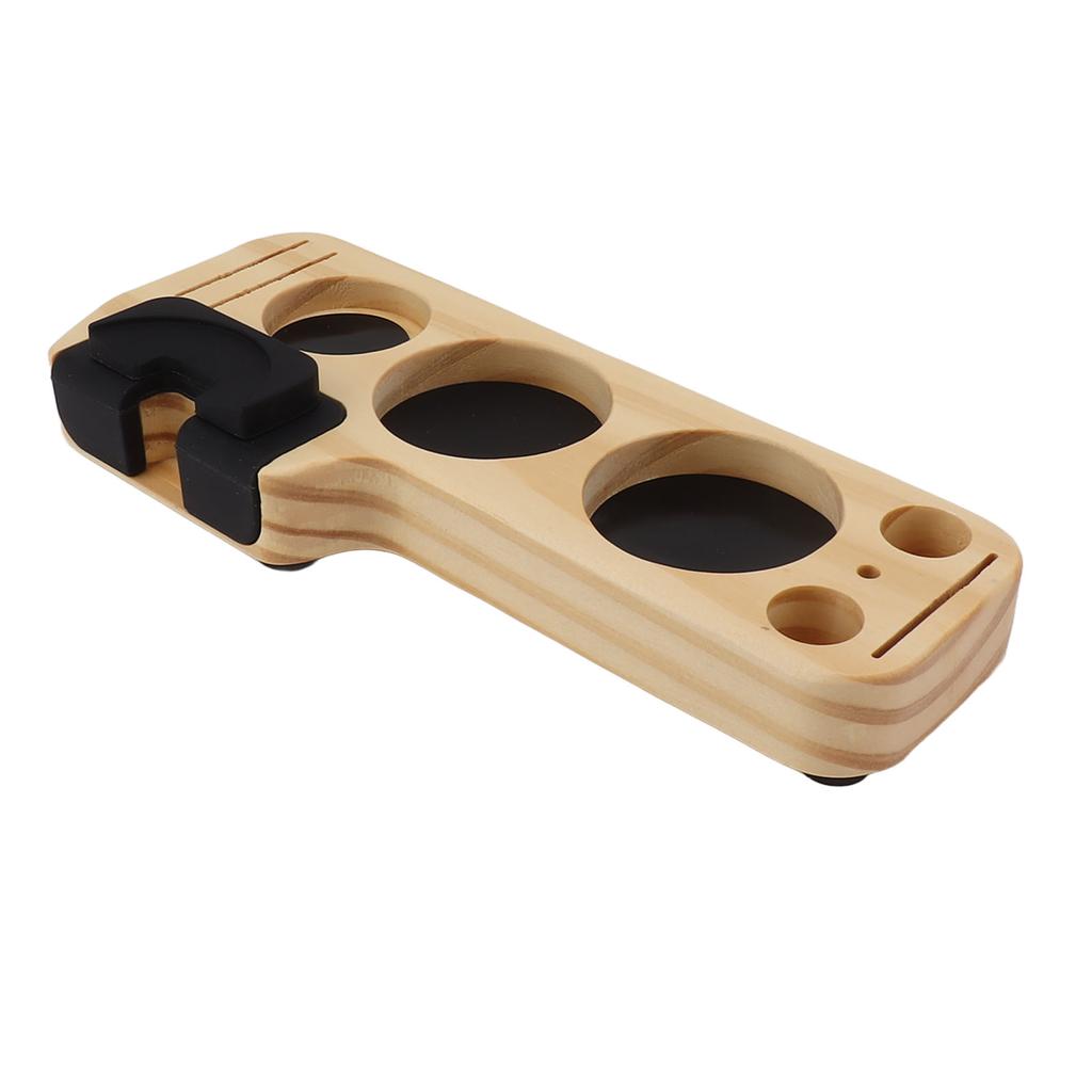 Wooden Coffee Tamper Holder Prevent Slip Stable Multifunctional for Home Cafe Restaurant Hotel Office 51