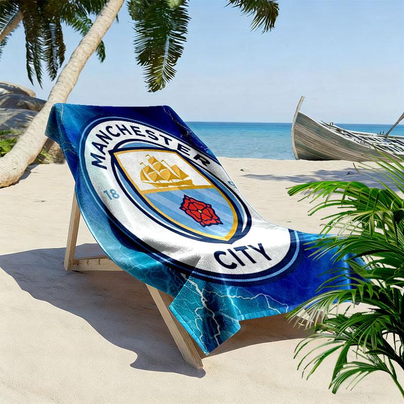 MCFC Print Beach Towel, Large Soft Quick Dry Towel for Beach Camping Swimming