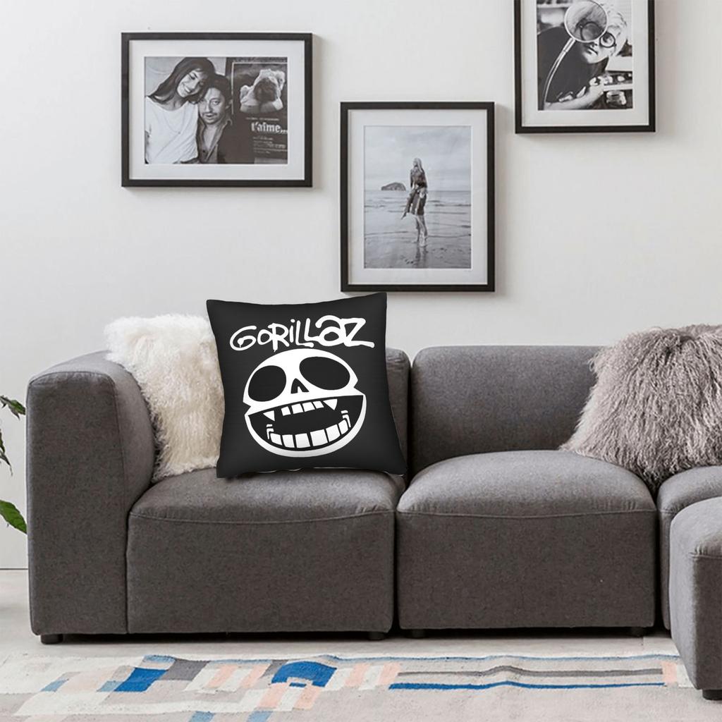 Music Bnad G-Gorillazs Pillow Case Graphic Pillow Cover For Chair Sofa Home Decor Novelty Pillowcases