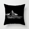 Simple Black and White Pattern Pillowcase Office Living Room Car Ornaments Home Pillowcase