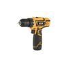 Battery Drill 12V 1.5Ah - 28Nm Maximum Torque - 2 Speeds 0-400/0-1500rpm - Yellow Color-BL0159
