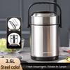 Winter Stainless Steel Insulated Multi-layer Lunch Box - Portable, Large Capacity, Keeps Food Hot for 24 Hours, Perfect for Home or Office.