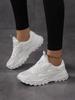 Women's Walking Shoes Soft Bottom Non-slip Mom Sneakers Breathable Net Shoes Fashion Casual Single Shoes