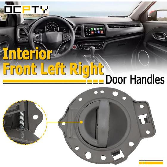 

OCPTY Door Handles Interior Front Driver Left Passenger Right Side Replacement fit 2006-2010 for Jeep Commander Inside Inter Door Handles Texture